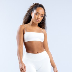 DFYNE Defy Strappy Ženske Sportski Grudnjak Bijele | FRXQT0873