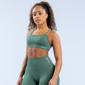 DFYNE Dynamic Backless Ženske Sportski Grudnjak Zelene | QLYXN8541