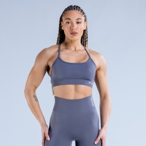 DFYNE Dynamic Backless Ženske Sportski Grudnjak Tamno Sive | PNXQB4287