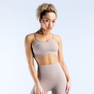 DFYNE Dynamic Backless Ženske Sportski Grudnjak Bež | HSMDZ7569