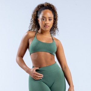 DFYNE Dynamic Twist Back Ženske Sportski Grudnjak Zelene | MIDFQ6134