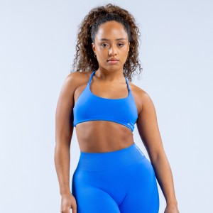 DFYNE Dynamic Twist Back Ženske Sportski Grudnjak Plave | PITOB0583