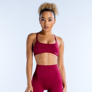 DFYNE Dynamic Twist Back Ženske Sportski Grudnjak Fuksije | ERXOC8591