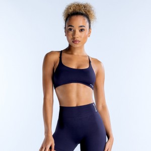 DFYNE Dynamic Twist Back Ženske Sportski Grudnjak Tamnoplave | OXUVE7259