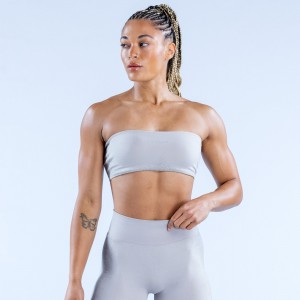 DFYNE Ignite Bandeau Ženske Sportski Grudnjak Svijetlo Sive | DZPWR2931