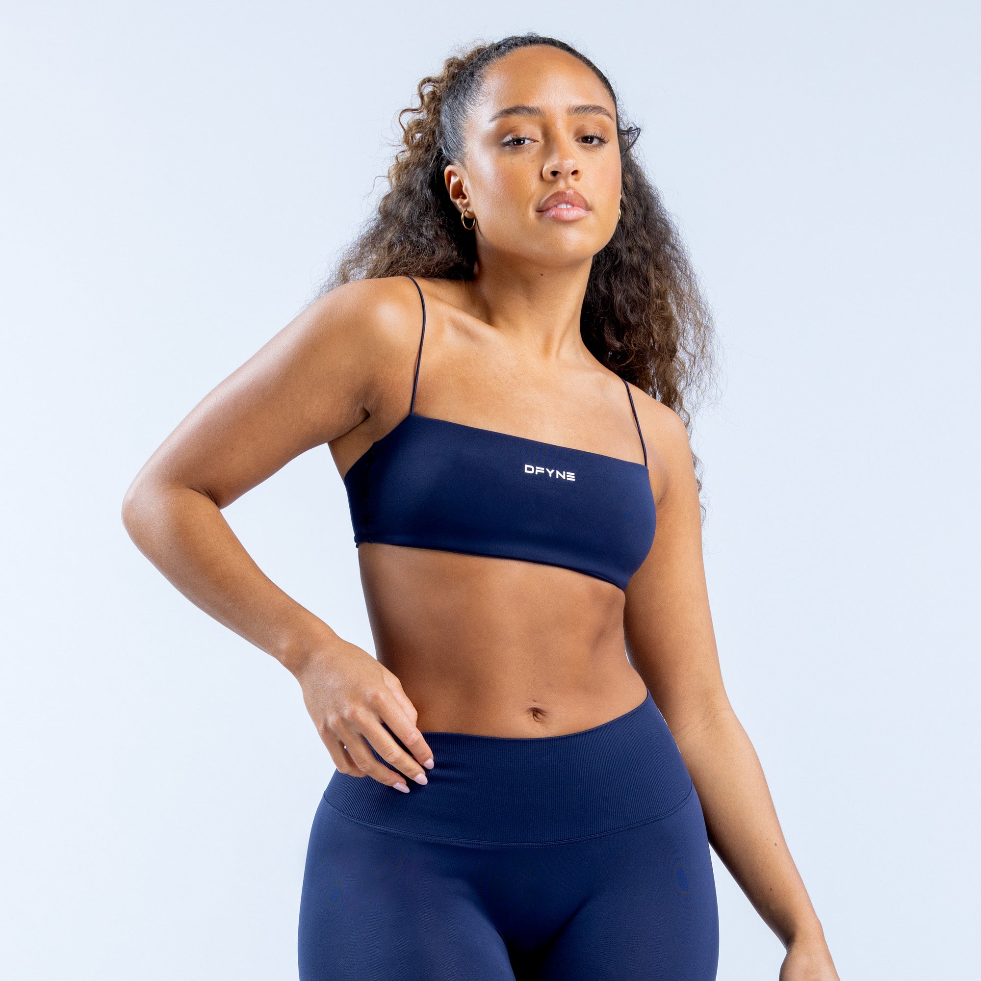 DFYNE Defy Strappy Ženske Sportski Grudnjak Tamnoplave | WACJE0247