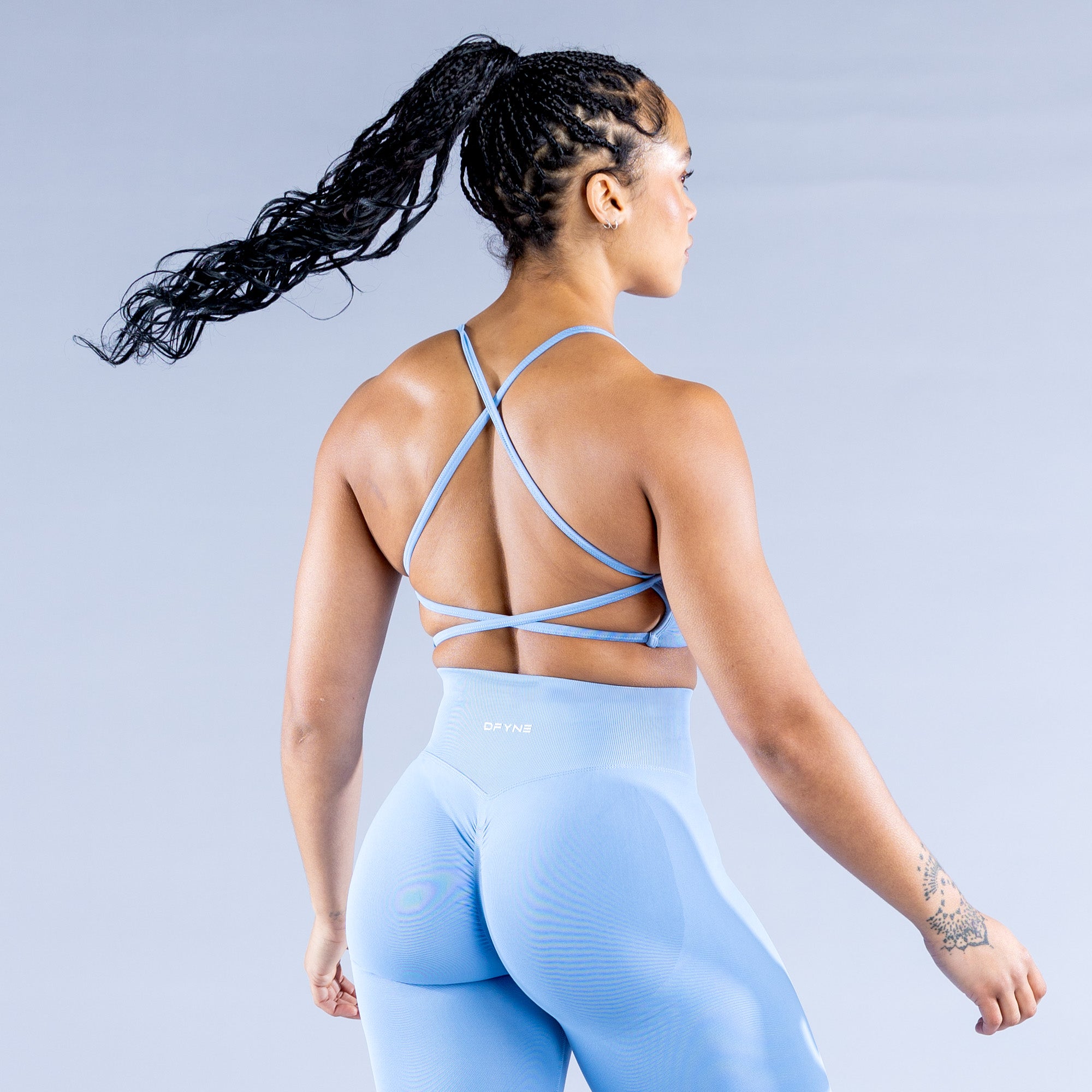 DFYNE Dynamic Backless Ženske Sportski Grudnjak Plave | AECZB9273