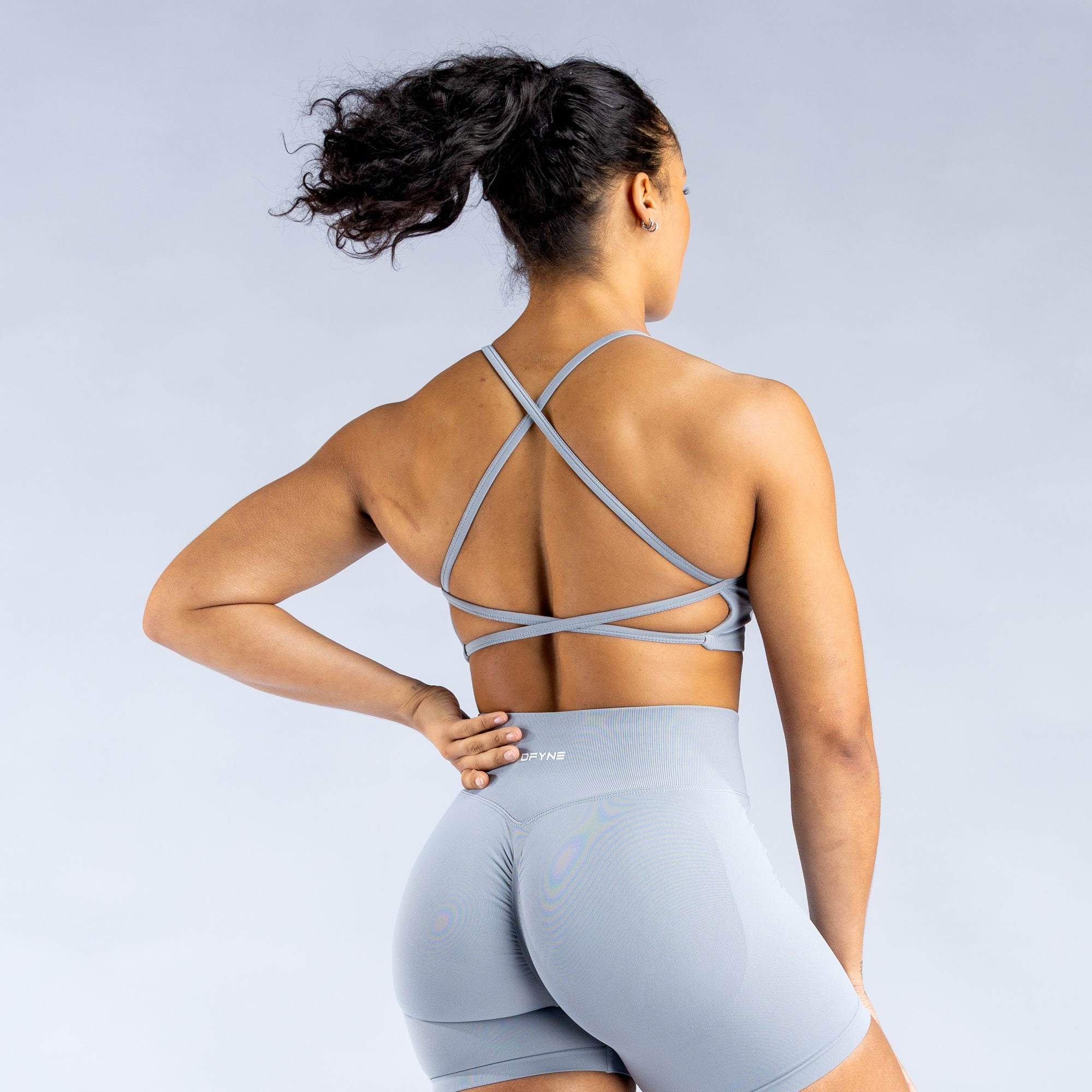 DFYNE Dynamic Backless Ženske Sportski Grudnjak Svijetlo Sive | BEFAT3428