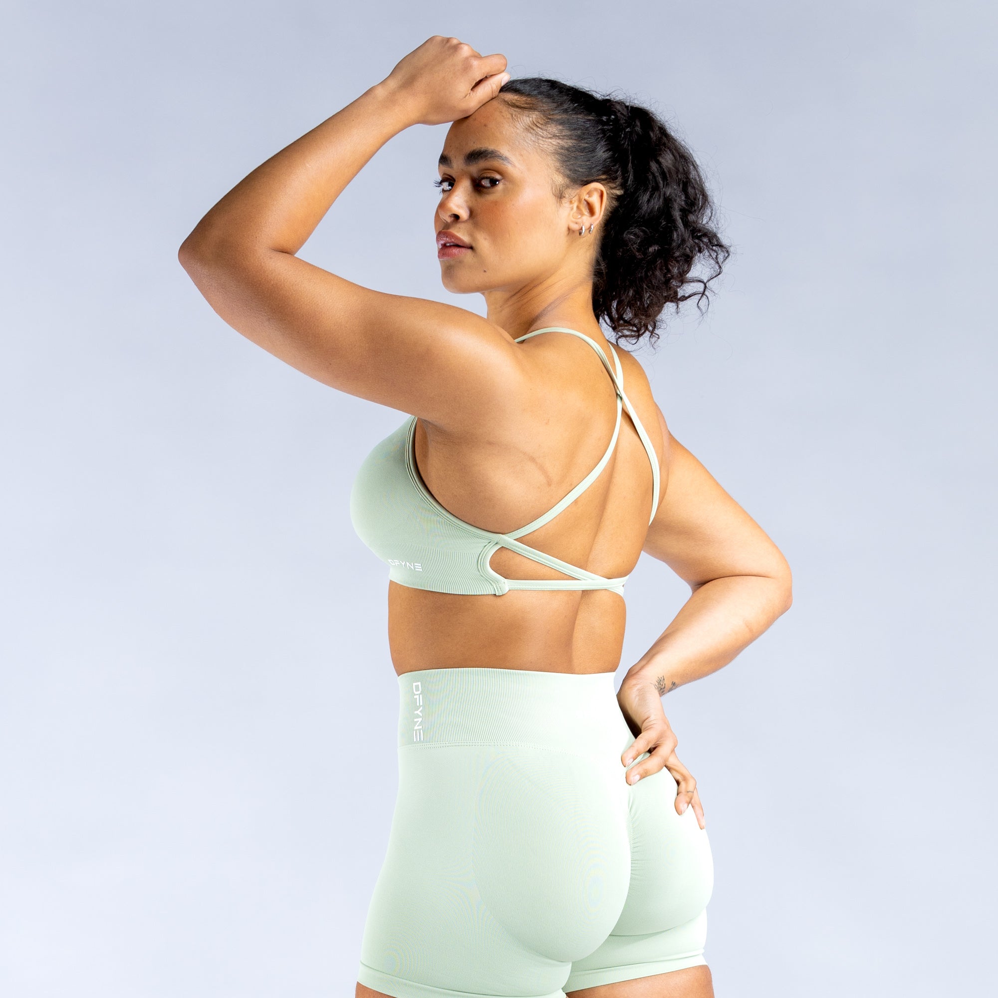 DFYNE Dynamic Backless Ženske Sportski Grudnjak Zelene | TLNOI3492