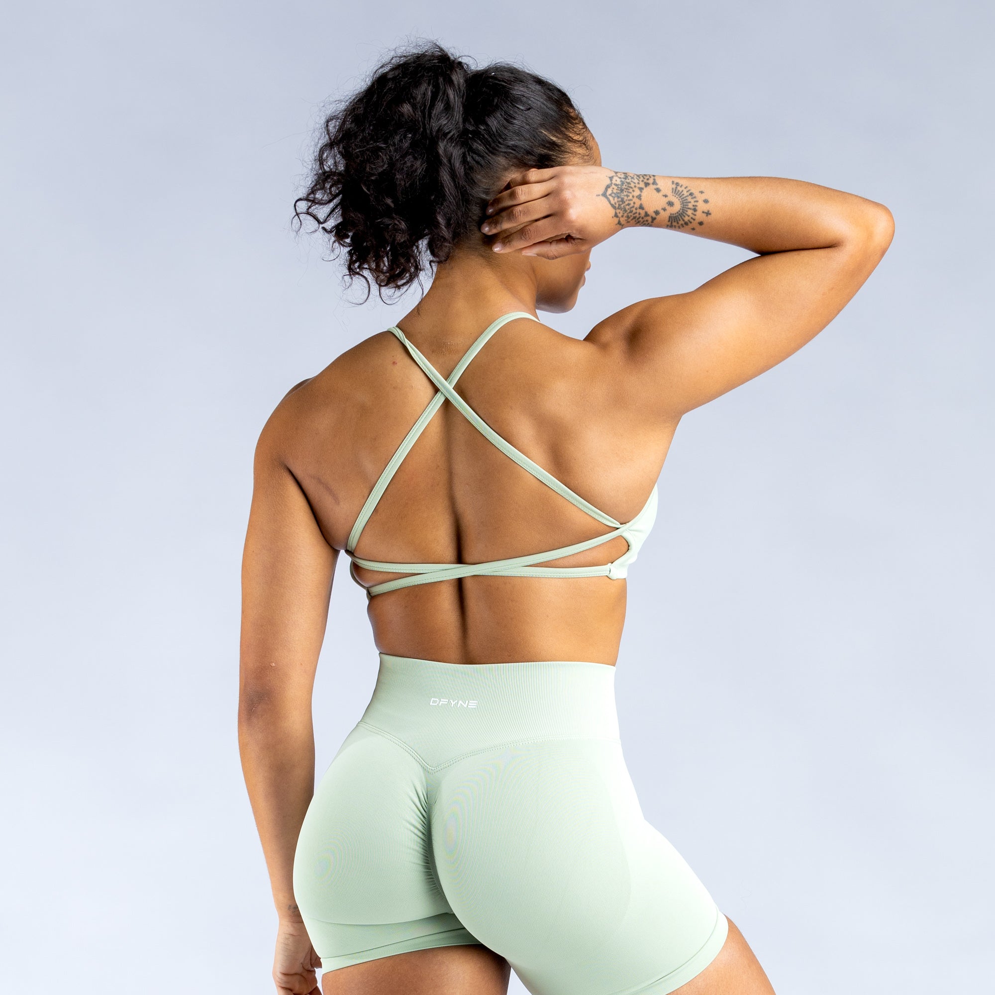 DFYNE Dynamic Backless Ženske Sportski Grudnjak Zelene | TLNOI3492
