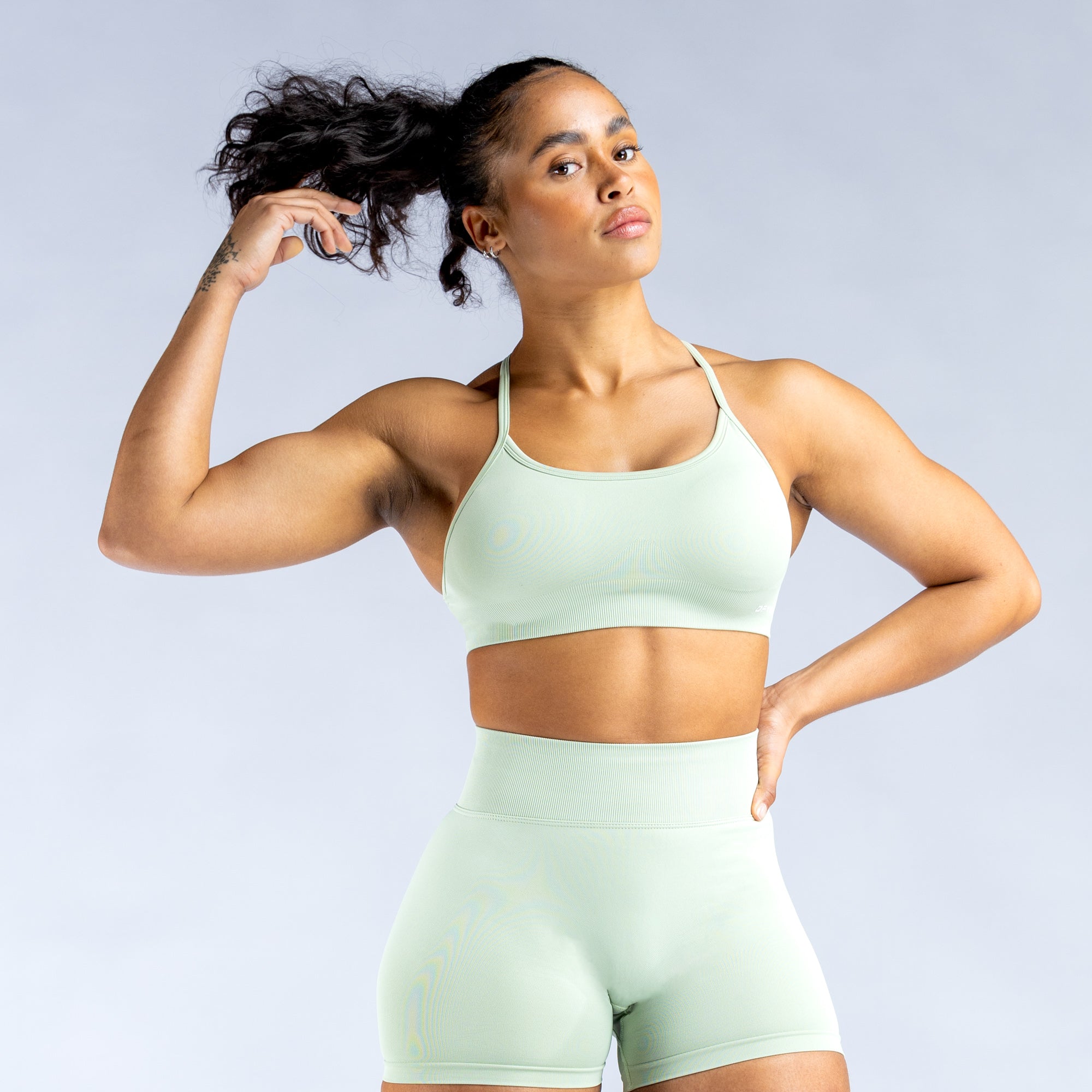 DFYNE Dynamic Backless Ženske Sportski Grudnjak Zelene | TLNOI3492