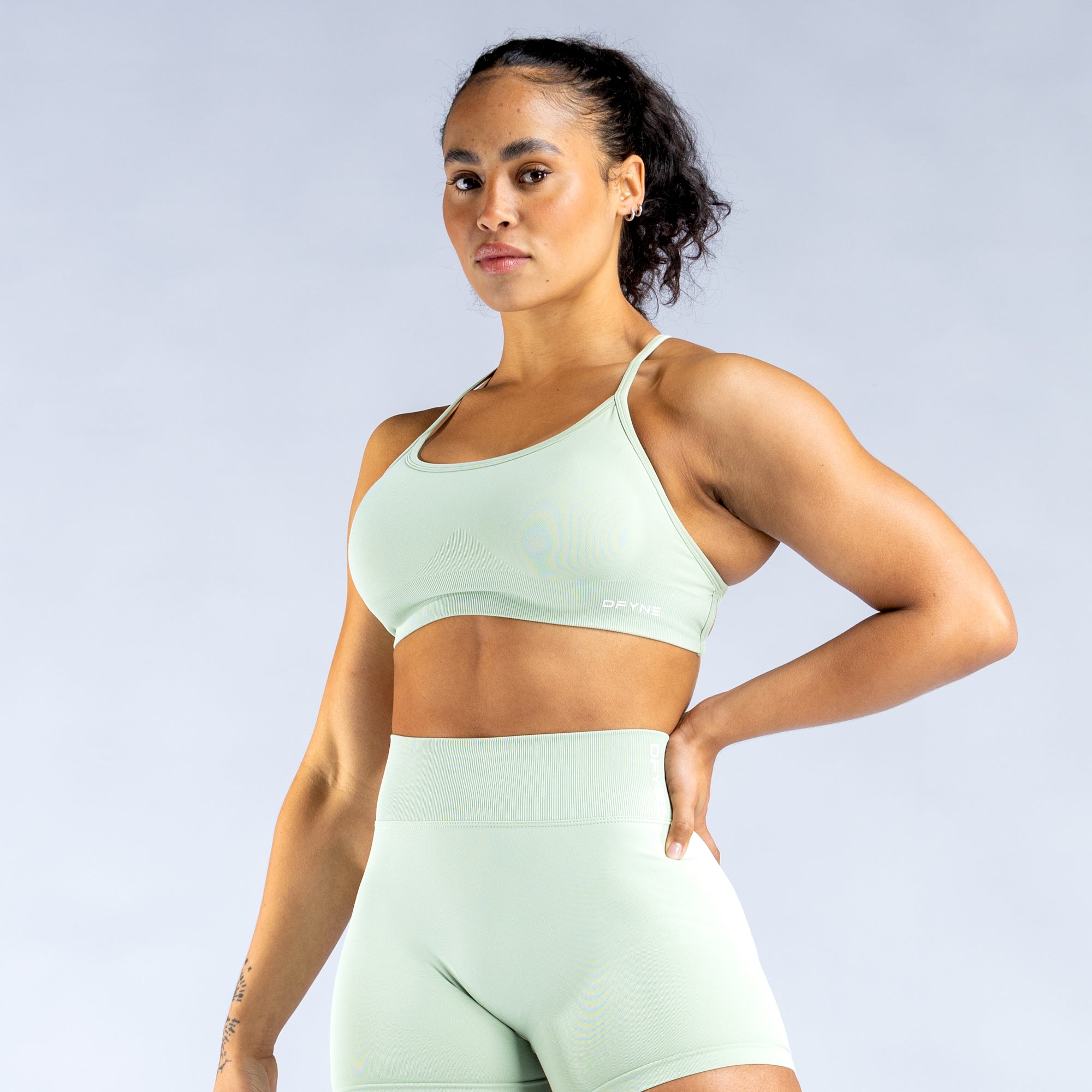 DFYNE Dynamic Backless Ženske Sportski Grudnjak Zelene | TLNOI3492