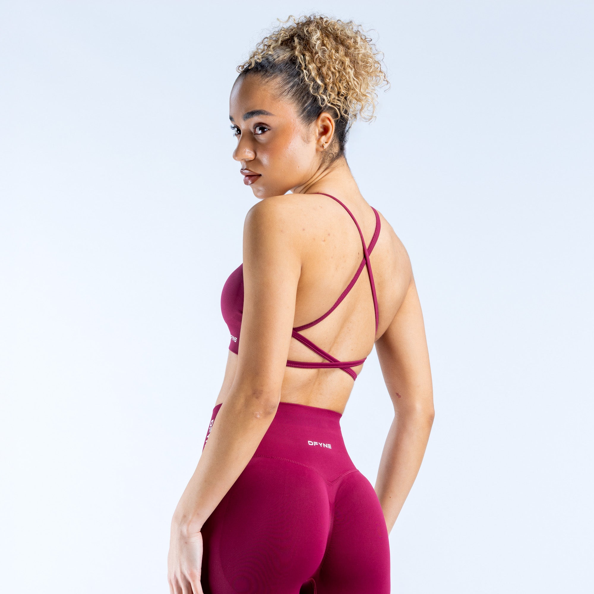 DFYNE Dynamic Backless Ženske Sportski Grudnjak Fuksije | YBKJS1382