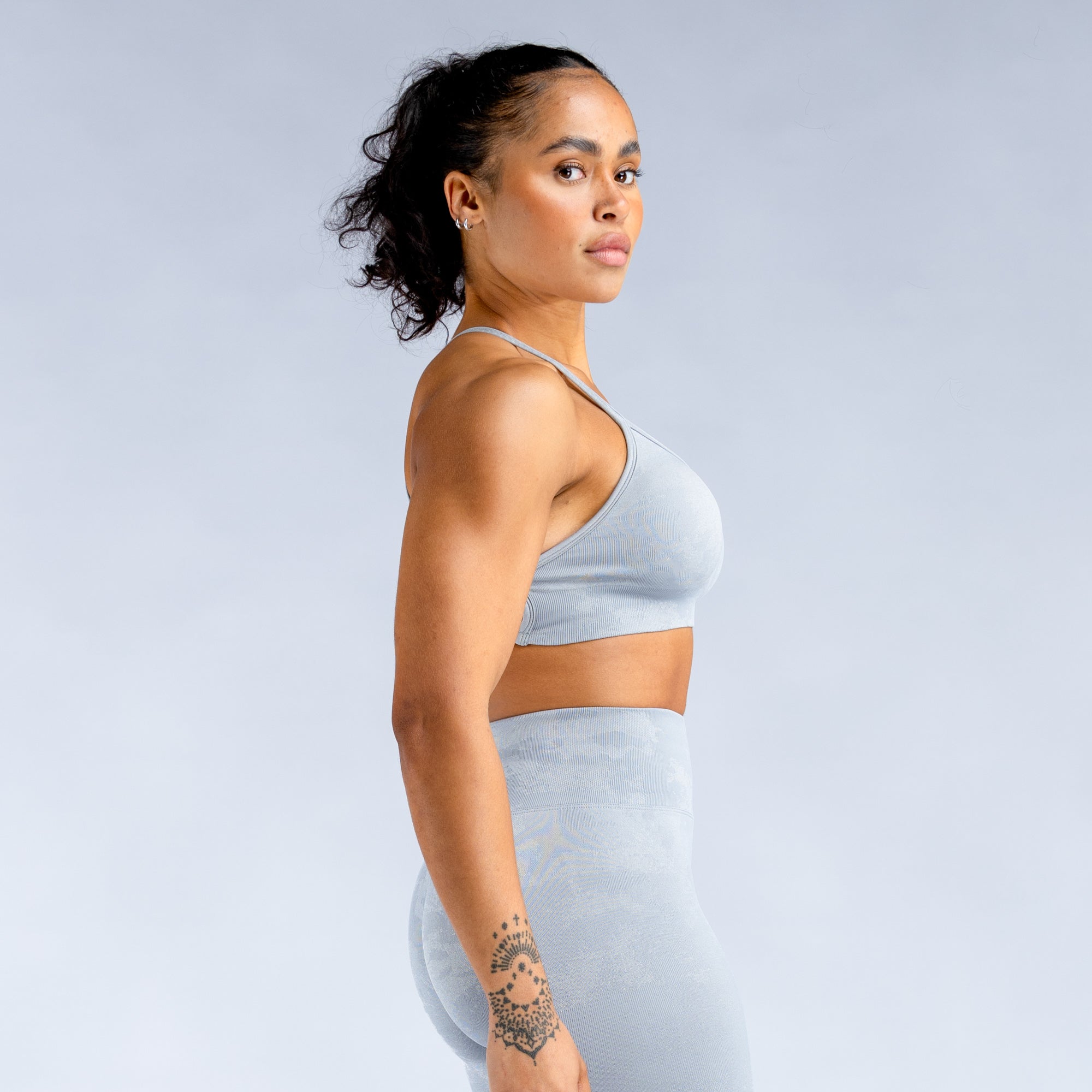 DFYNE Dynamic Mist Backless Ženske Sportski Grudnjak Svijetlo Sive Bijele | BUHZT8463