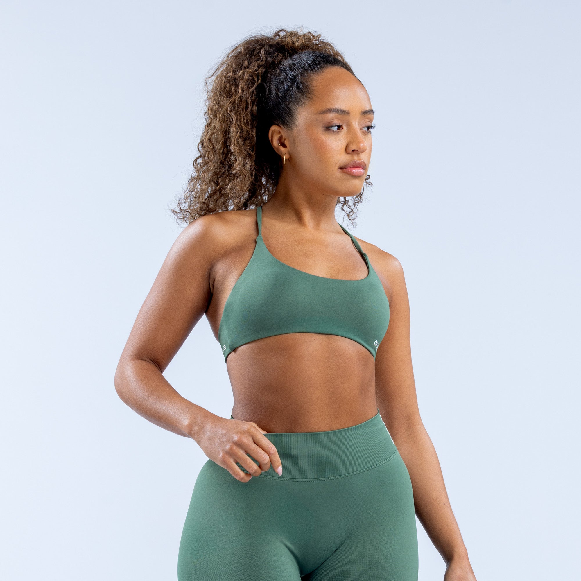 DFYNE Dynamic Twist Back Ženske Sportski Grudnjak Zelene | MIDFQ6134