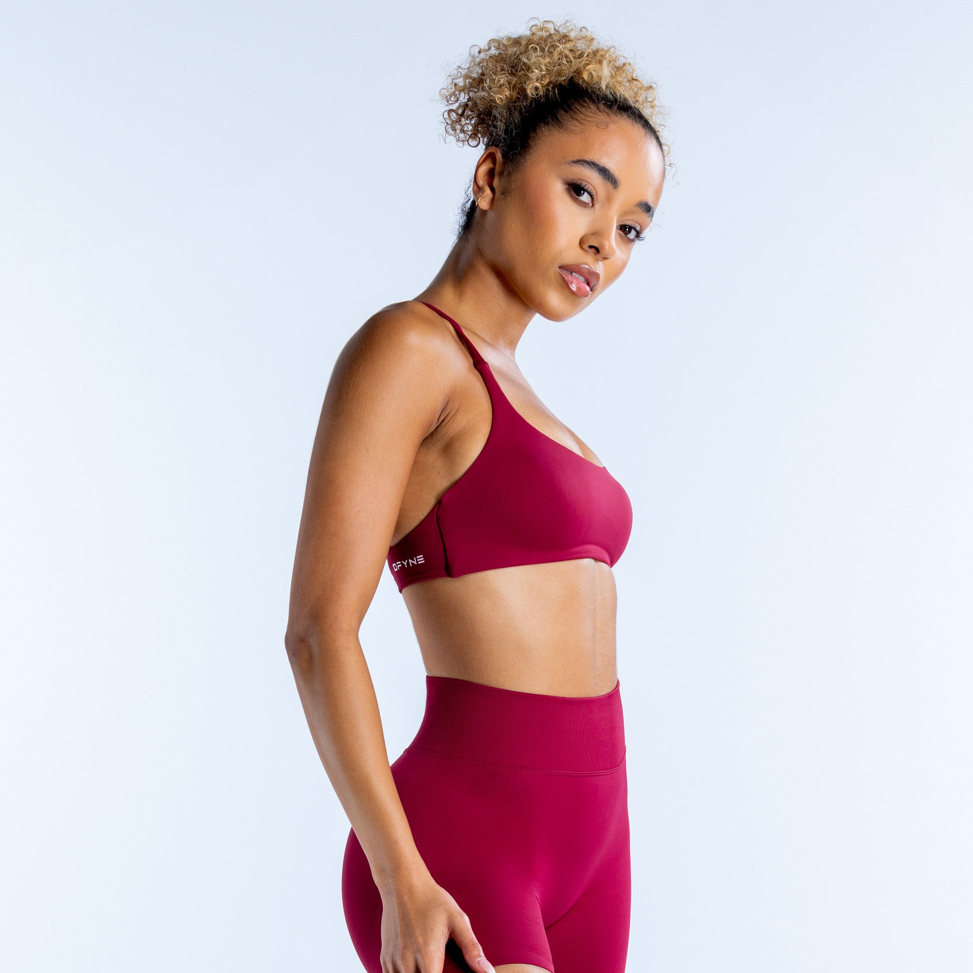 DFYNE Dynamic Twist Back Ženske Sportski Grudnjak Fuksije | ERXOC8591