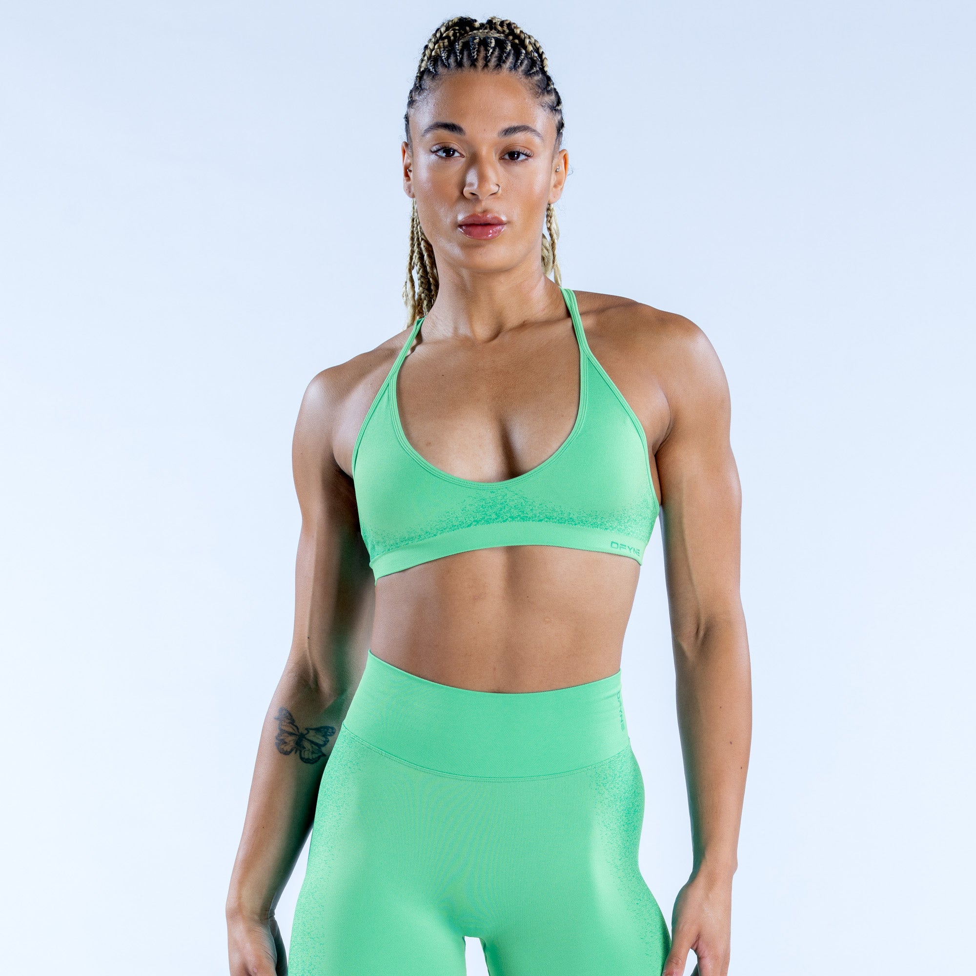 DFYNE Ignite Cross Back Ženske Sportski Grudnjak Menta | GWHVA0374