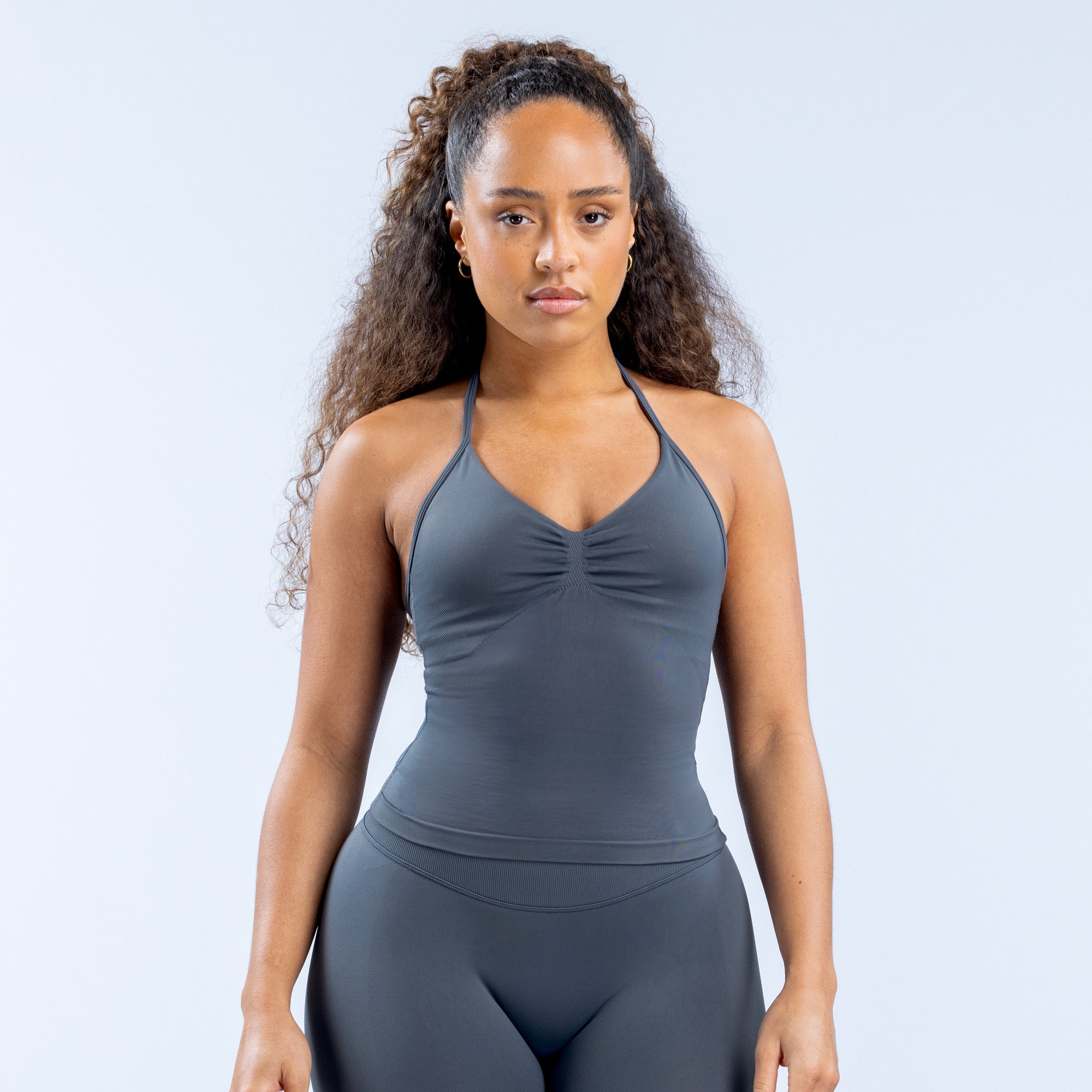 DFYNE Impact Longline Strappy Ženske Top Sive | OUNGW0529