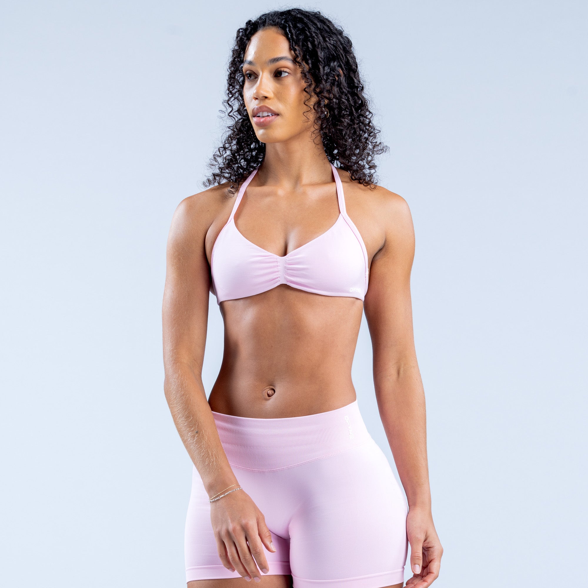 DFYNE Impact Strappy Ženske Sportski Grudnjak Svijetlo Roze Roze | JKBAP5142