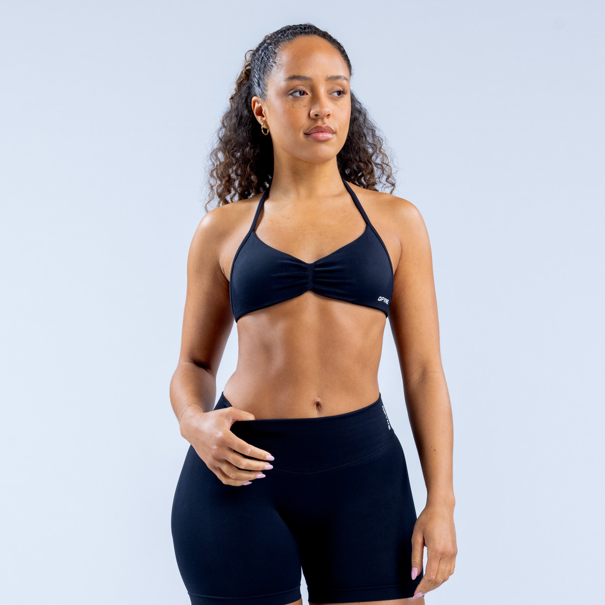 DFYNE Impact Strappy Ženske Sportski Grudnjak Crne | OPDGN4926