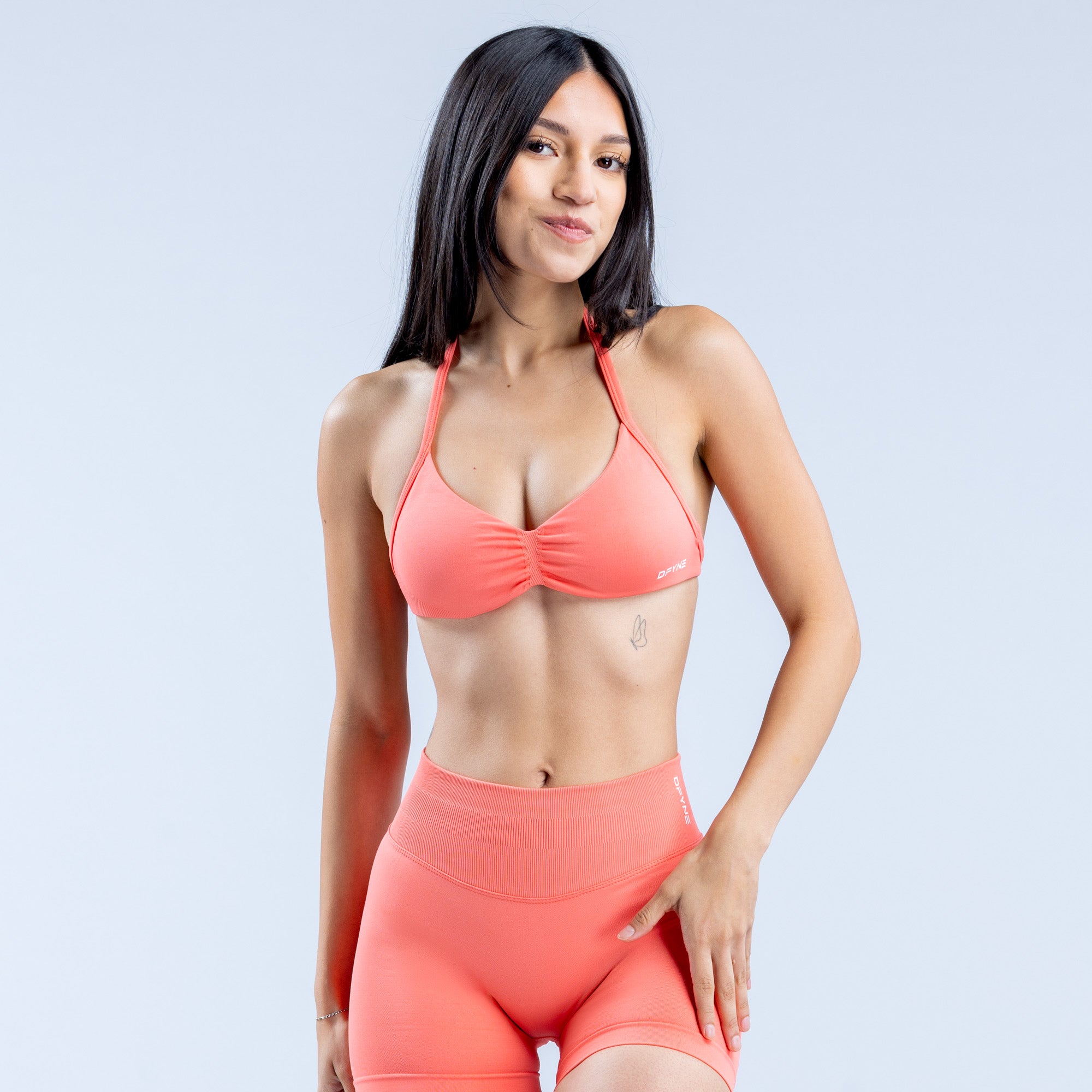 DFYNE Impact Strappy Ženske Sportski Grudnjak Koraljne | KVXAB6083