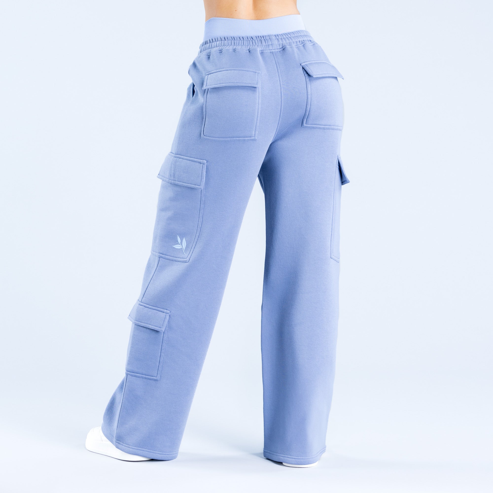 DFYNE Lanyi Edit Wide Leg Cargo Ženske Jogger Hlače Plave | NWQFU2643