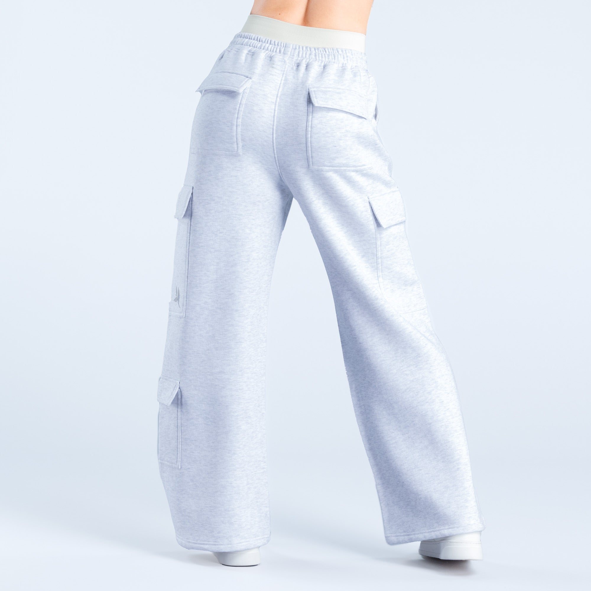 DFYNE Lanyi Edit Wide Leg Cargo Ženske Jogger Hlače Sive | EPCXA0817