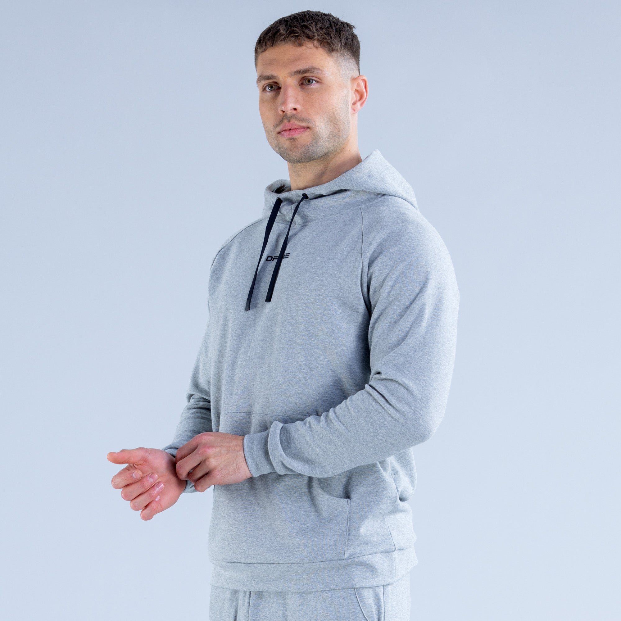 DFYNE Stealth Midweight Muške Majica s Kapuljačom Sive | QEYCH2809