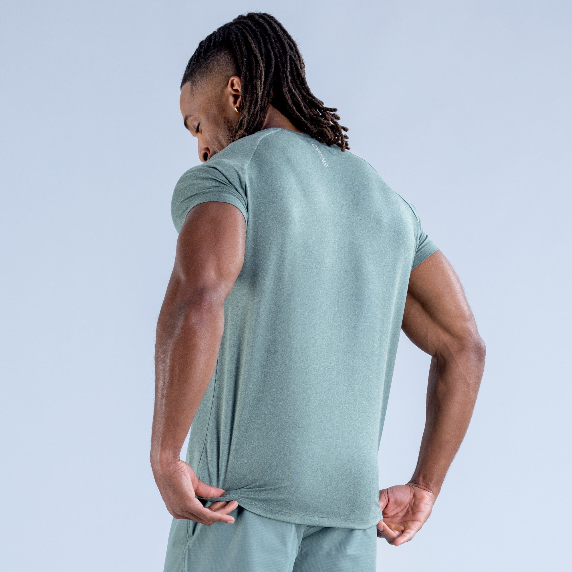 DFYNE Stealth Training Muške Majica Maslinasto Zelene | MTKSH5241