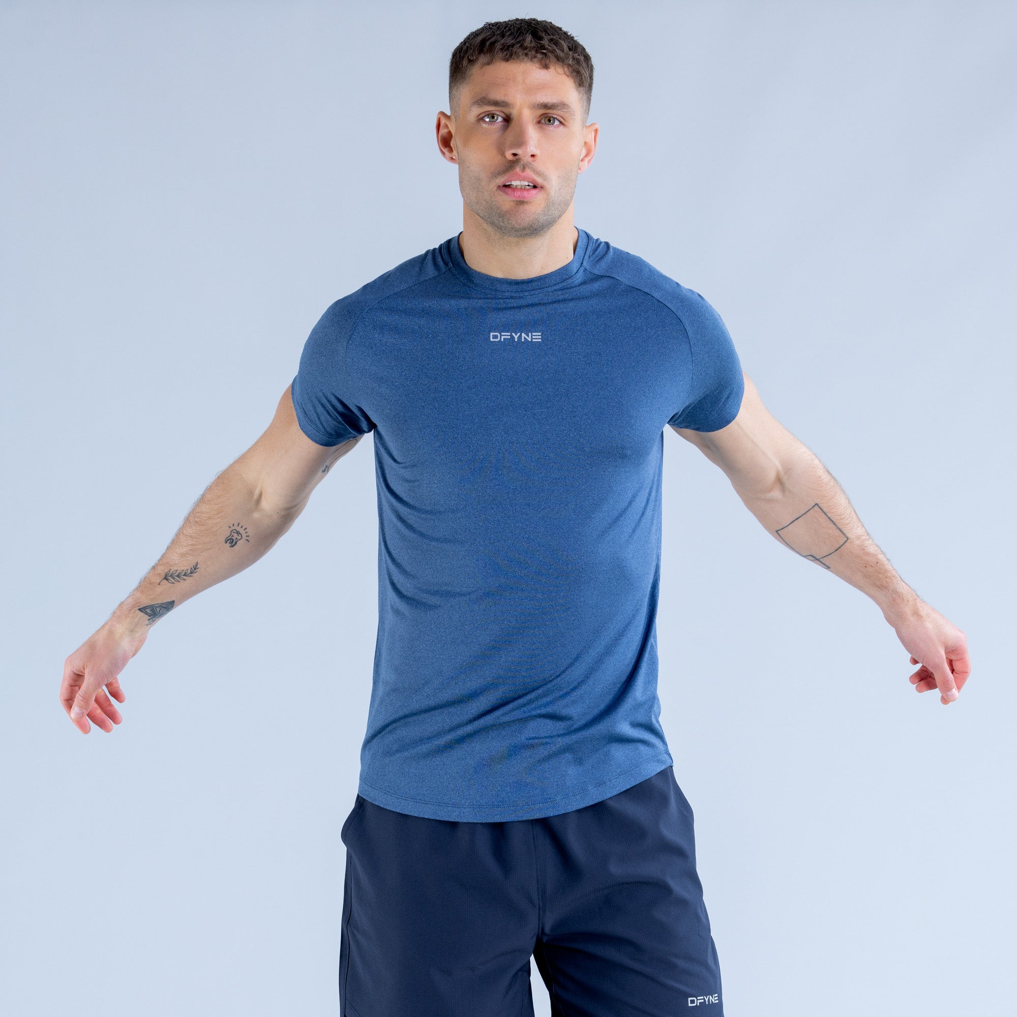 DFYNE Stealth Training Muške Majica Plave | DALHW1472